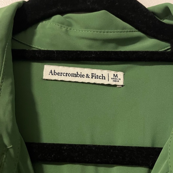 Abercrombie & Fitch Long Sleeve Twist Front Button Down Shirt Dress - Picture 3 of 3